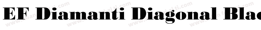 EF Diamanti Diagonal Black font字体转换